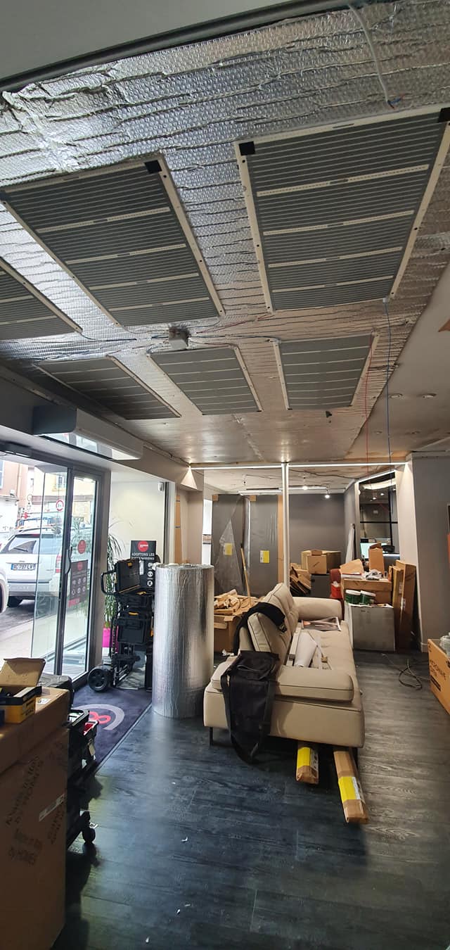 chaufage renovation plafond